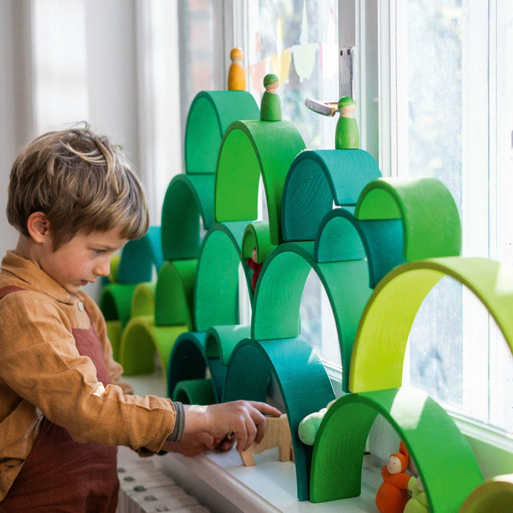 Grimm's Large Rainbow Meadow Green Rainbow Tunnels Grimm's   
