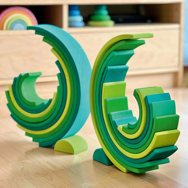 Grimm's Large Rainbow Forest Green Toddler And Pretend Play Grimm's   