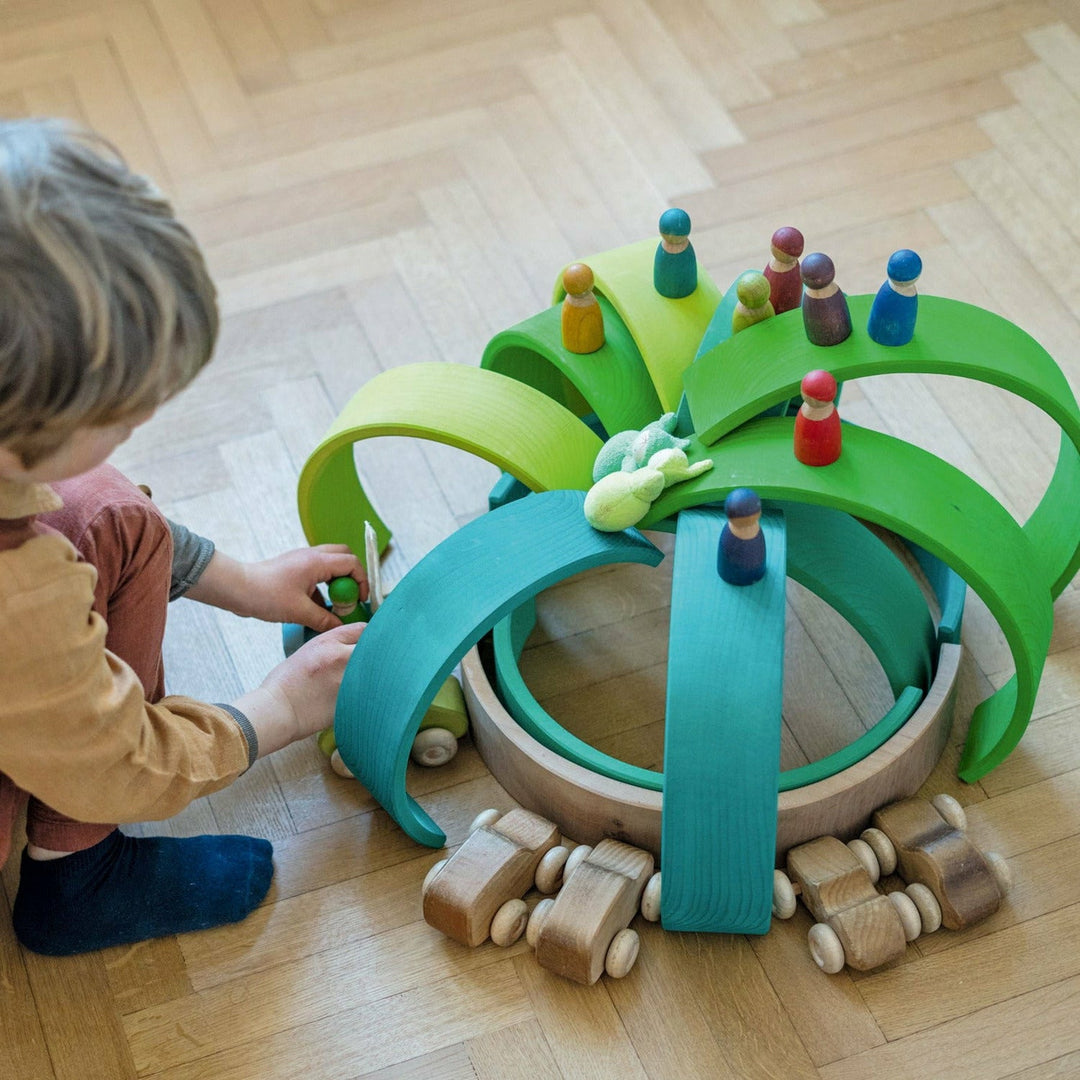Grimm's Large Rainbow Forest Green Toddler And Pretend Play Grimm's   