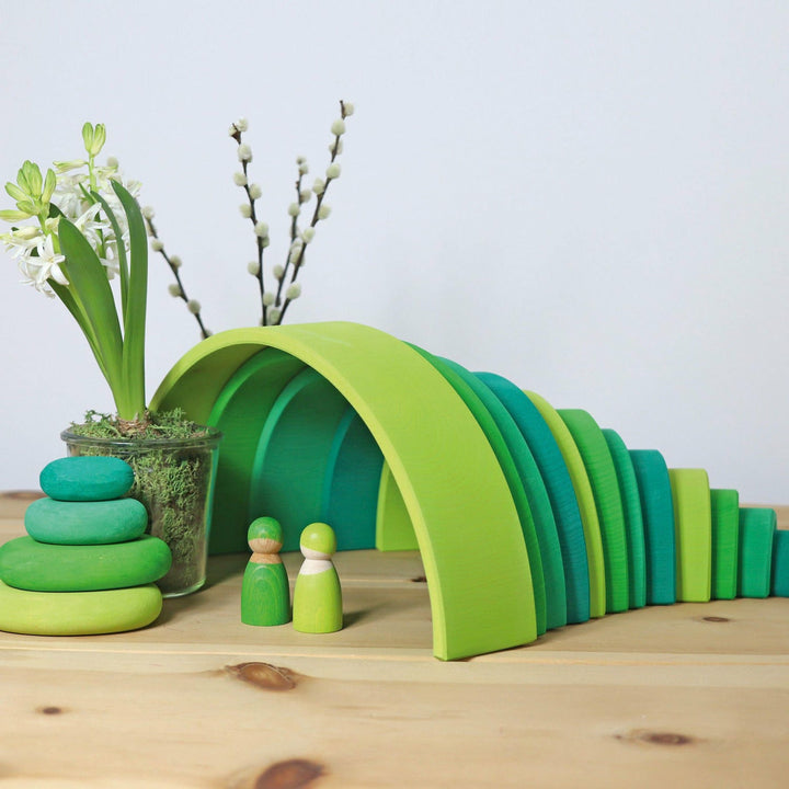 Grimm's Large Rainbow Meadow Green Rainbow Tunnels Grimm's   