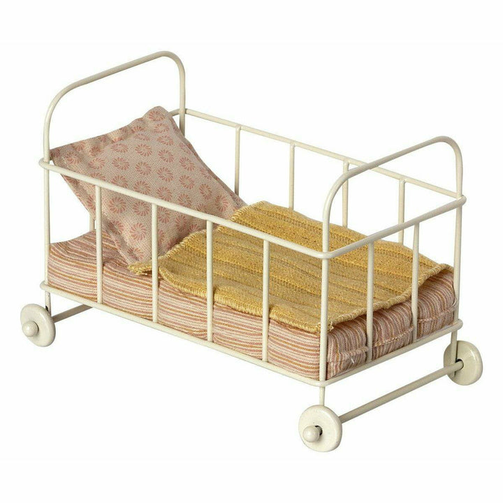 Maileg Micro Cot Bed Rose Dollhouses and Access. Maileg   