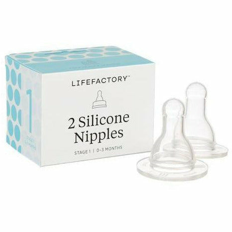 Lifefactory Bottle Nipples - 2 Pack Bottles & Sippies Lifefactory Stage 1 (0-3 months)  
