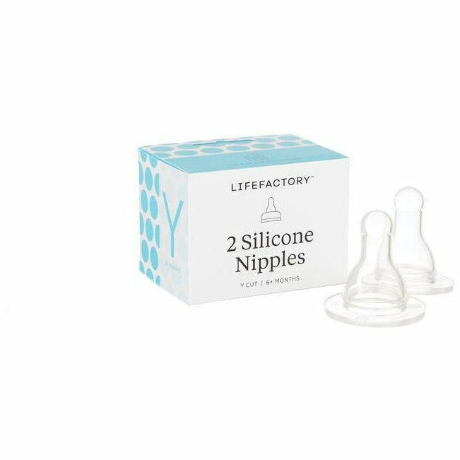 Lifefactory Bottle Nipples - 2 Pack Bottles & Sippies Lifefactory Y Cut (fastest)  