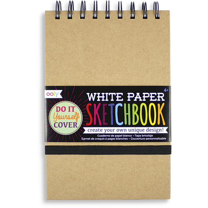 Ooly DIY Sketchbook White Paper Small Sketchbook Ooly   