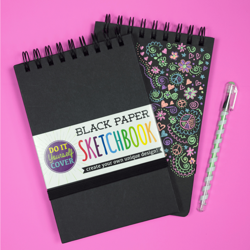 DIY Sketchbook Small Black Paper