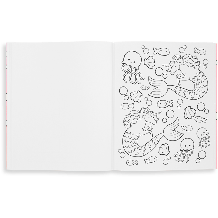 Ooly Color-In' Book: Enchanting Unicorns Color-In Book Ooly   