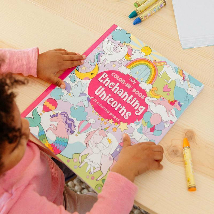 Ooly Color-In' Book: Enchanting Unicorns Color-In Book Ooly   