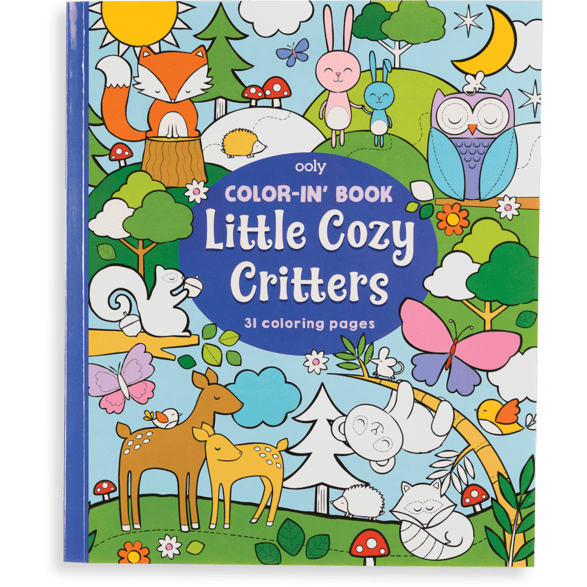 Ooly Color-In' Book: Little Cozy Critters Color-In Book Ooly   