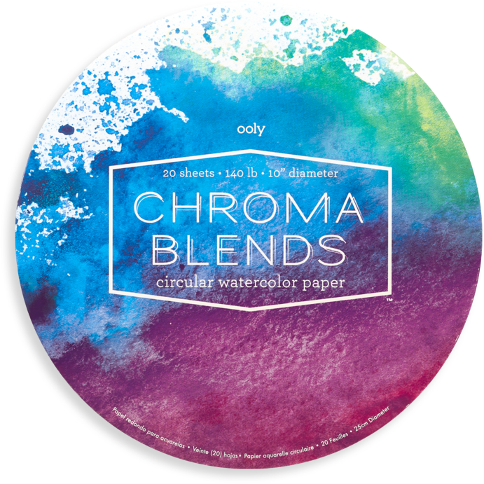 Ooly Chroma Blends Circular Watercolor Paper Pad Paint Ooly   