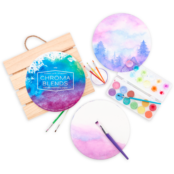 Ooly Chroma Blends Circular Watercolor Paper Pad Paint Ooly   