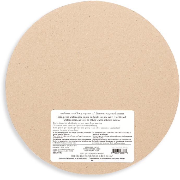 Ooly Chroma Blends Circular Watercolor Paper Pad Paint Ooly   