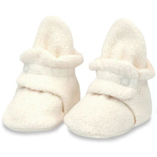 Zutano Cozie Fleece Baby Bootie Footwear Zutano Cream 3 Months 