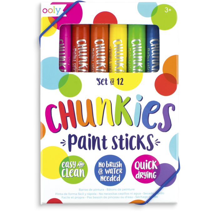 Ooly Chunkies Paint Sticks: Set of 12 Paint Ooly   