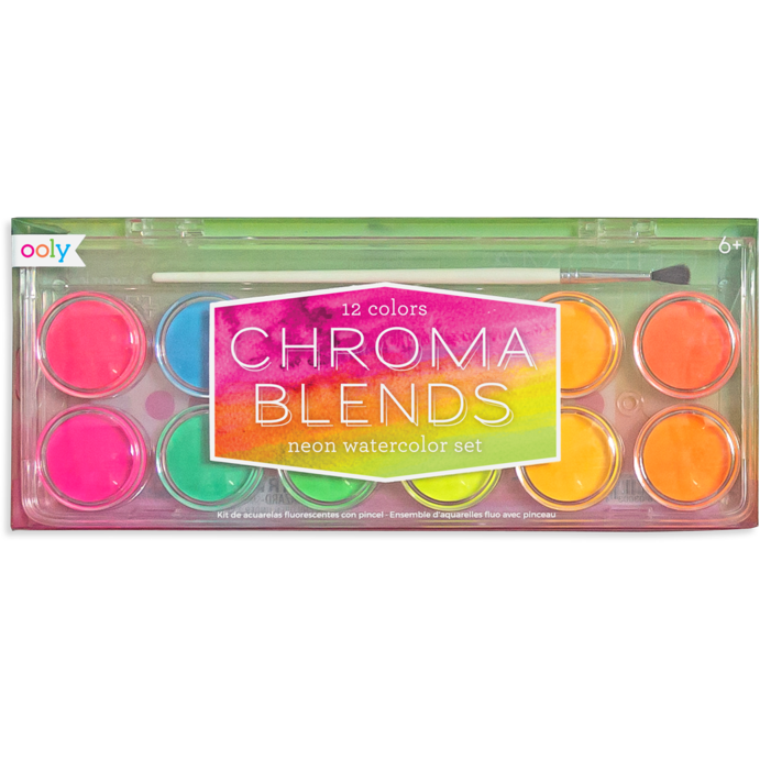 Ooly Chroma Blends Watercolor Paint Set: Neon Paint Ooly   