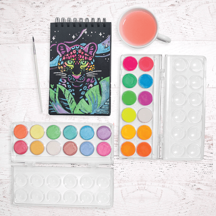 Ooly Chroma Blends Watercolor Paint Set: Neon Paint Ooly   