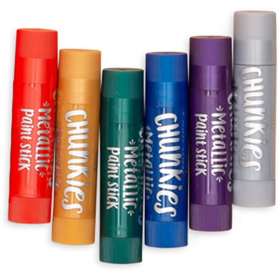 Ooly Chunkies Paint Sticks- Metallic Pack: Set of 6 Paint Ooly   