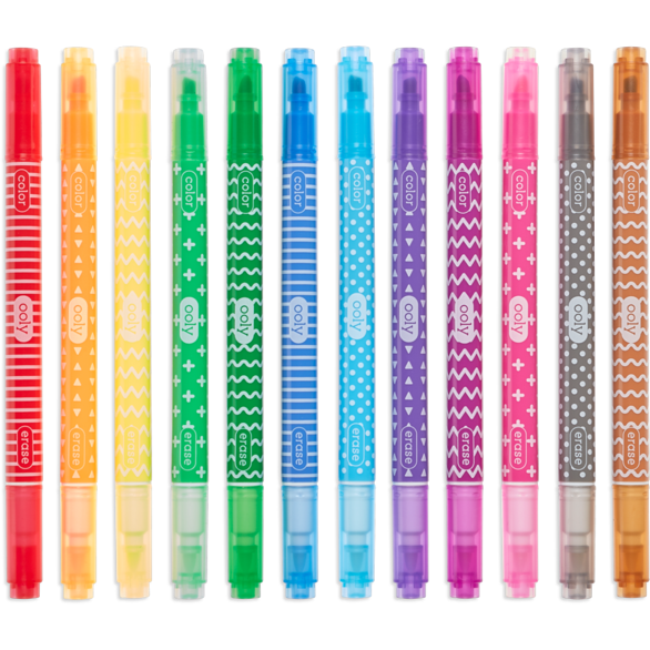 Ooly Make No Mistake Erasable Markers: Set of 12 Markers Ooly   