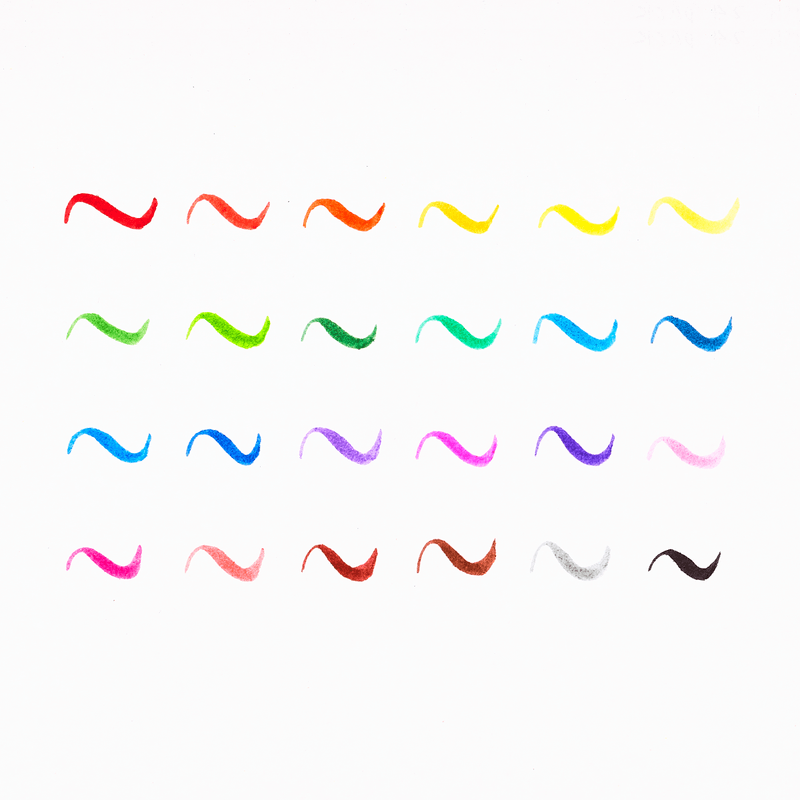 Ooly Brilliant Brush Markers Set of 12 Markers Ooly   