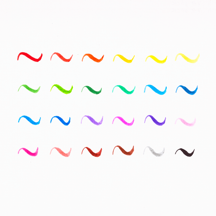 Ooly Brilliant Brush Markers Set of 12 Markers Ooly   