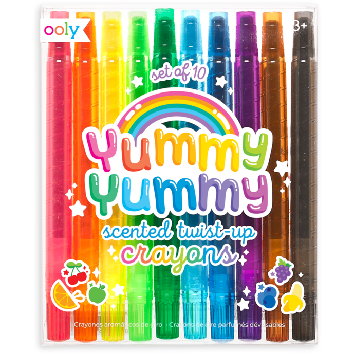 Ooly Yummy Yummy Scented Twist-up Crayons: Set of 10 Crayons Ooly   