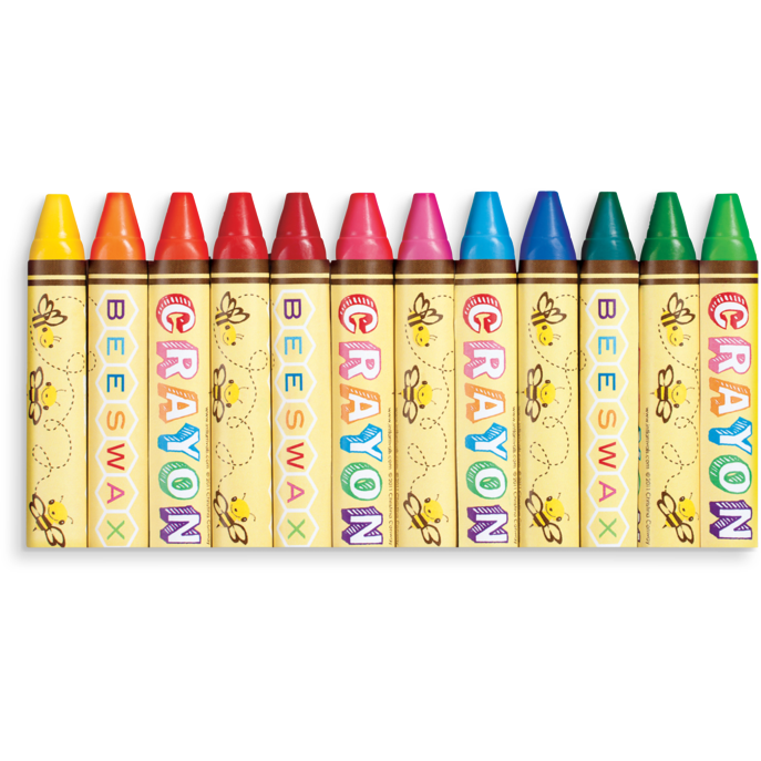 Ooly Brilliant Bee Crayons: Set of 12 Crayons Ooly   