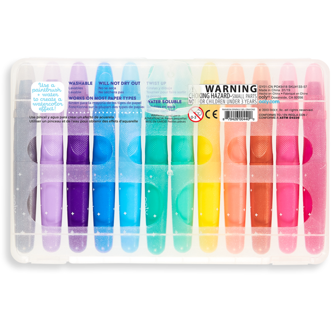 Ooly Smooth Stix Watercolor Gel Crayons Set