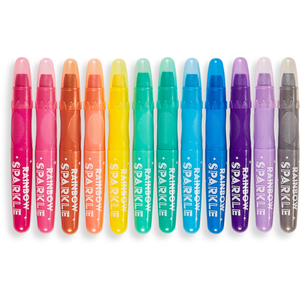 Ooly Rainbow Sparkle Watercolor Gel Crayons: Set of 12 Crayons Ooly   