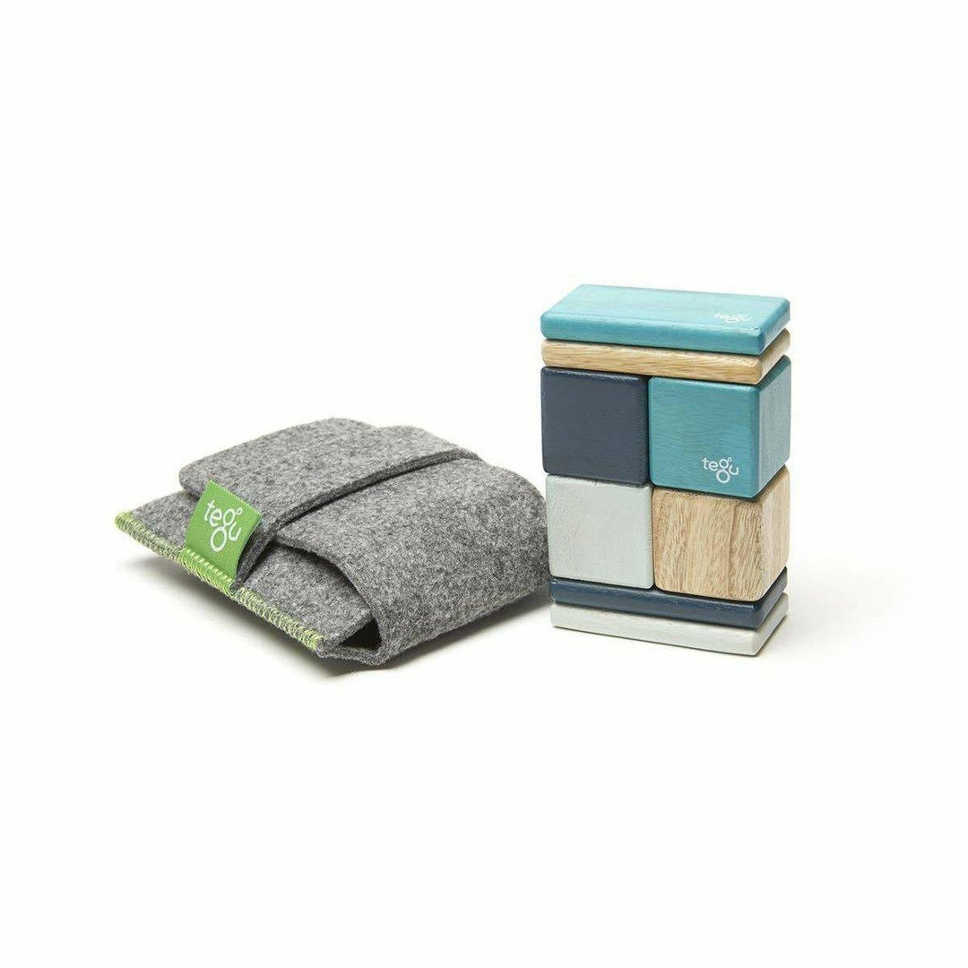 Tegu Original Pocket Pouch: Blues Wooden Toys Tegu   