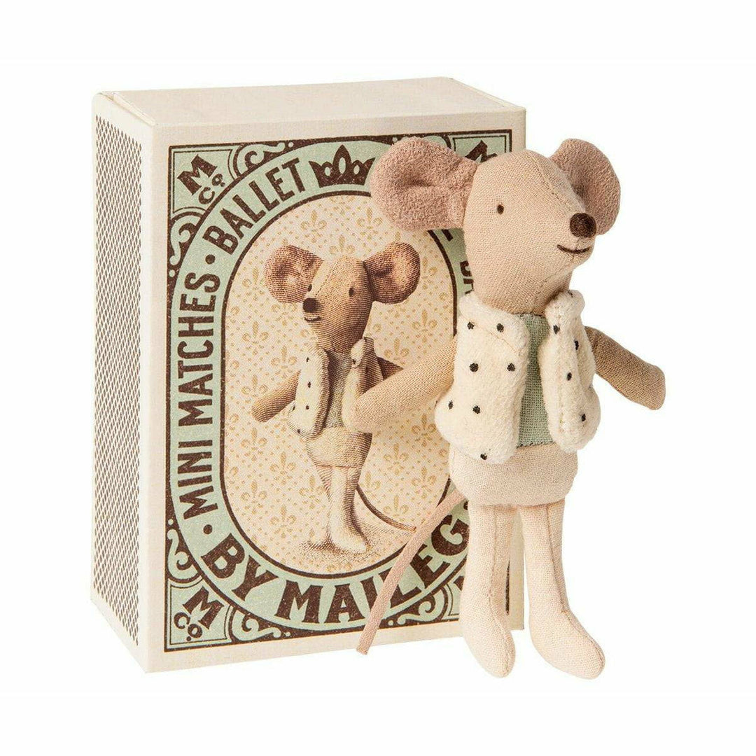 Maileg Dancer Little Brother In Matchbox Mice Maileg   
