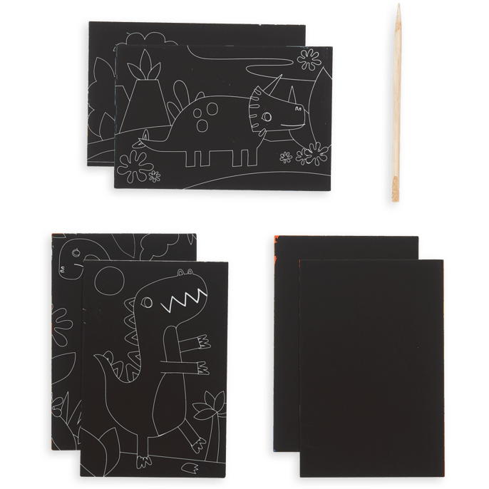 Ooly Mini Scratch & Scribble Art Kit- Dino Days Art Kit Ooly   