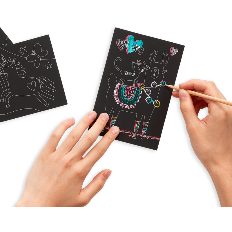 Mini Scratch & Scribble Art Kit - Funtastic Friends