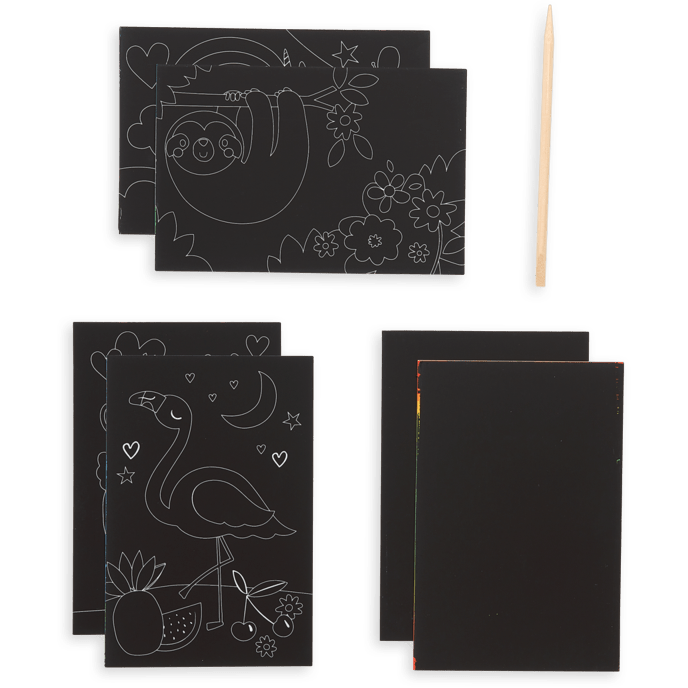 Ooly Mini Scratch & Scribble Art Kit- Funtastic Friends Art Kit Ooly   