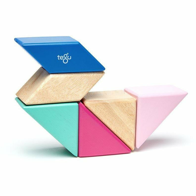 Tegu Pocket Pouch Prism: Blossom Wooden Toys Tegu   