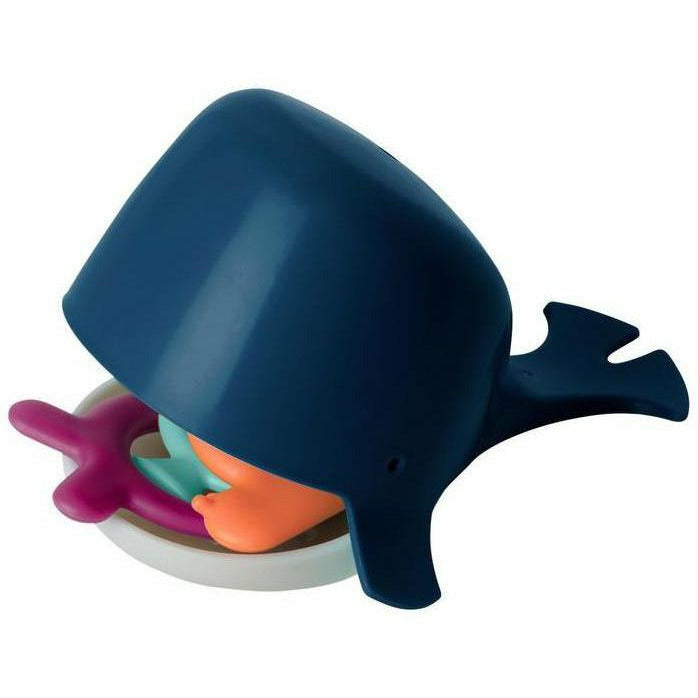 Boon Chomp Hungry Whale Bath Toy - Navy Bath Time Boon   