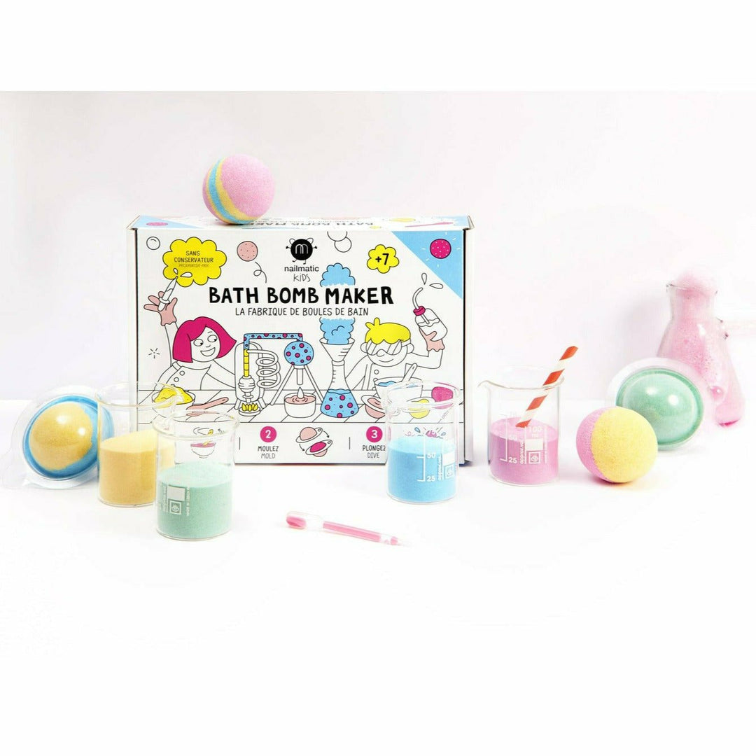 Nailmatic Kids DIY Bath Bomb Maker Kit Natural Toiletries Nailmatic Kids   