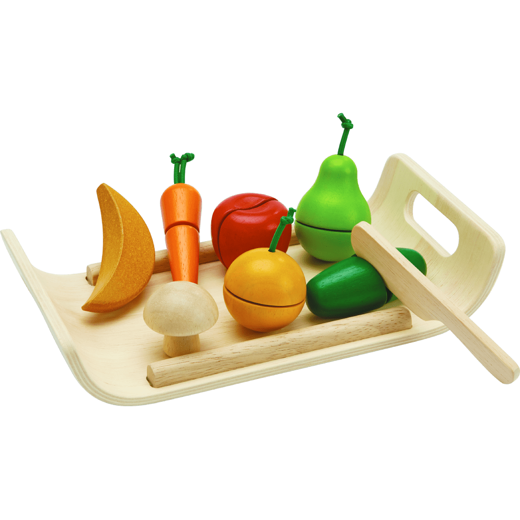 Plan Toys Assorted Fruits & Vegetables Toddler And Pretend Play Plan Toys   