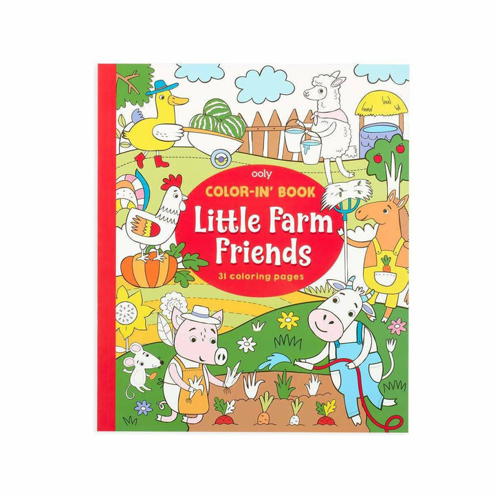 Ooly Color-In' Book: Little Farm Friends Color-In Book Ooly   