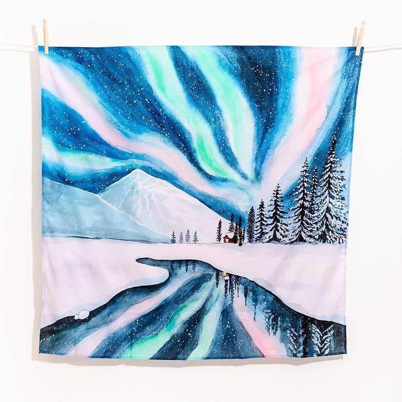 Wonderie Waves Of Light In The Night Playcloth- MAXI Toddler And Pretend Play Wonderie U.K.   