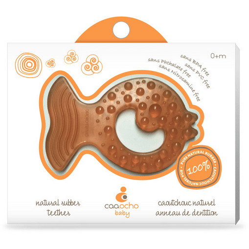 BlueTextured Silicone Fish Teether - Eco Baby Boutique