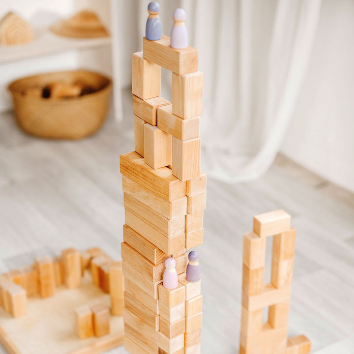 Grimm's Large Natural Stepped Pyramid Wooden Toys Grimm's   