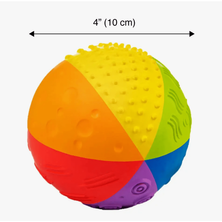 CaaOcho Natural Rainbow Sensory Ball 4" Pacifiers and Teething CaaOcho   