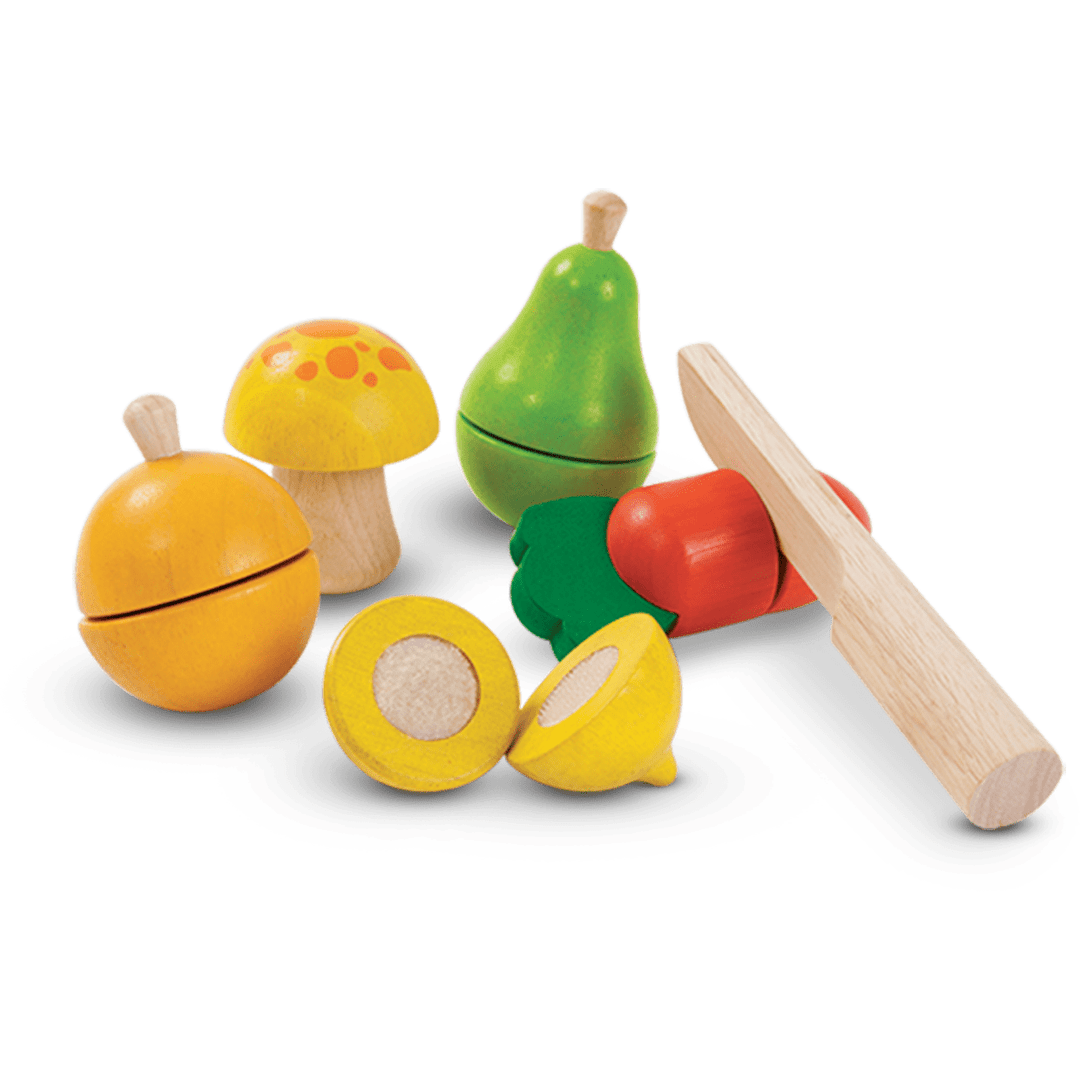 Plan Toys Fruit & Veg Play Set Toddler And Pretend Play Plan Toys   