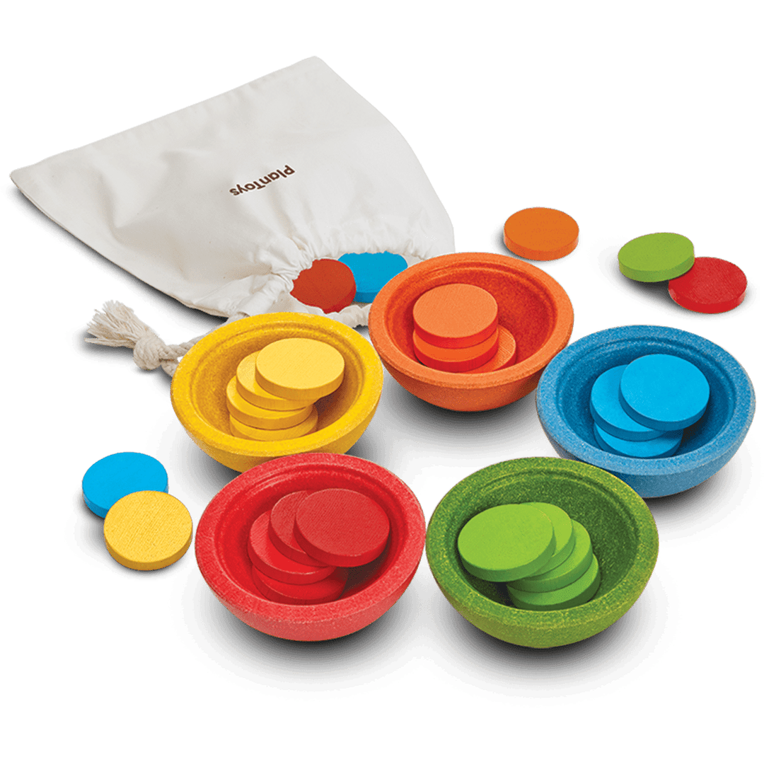 Plan Toys Sort & Count Cups Puzzle and Educational Plan Toys   