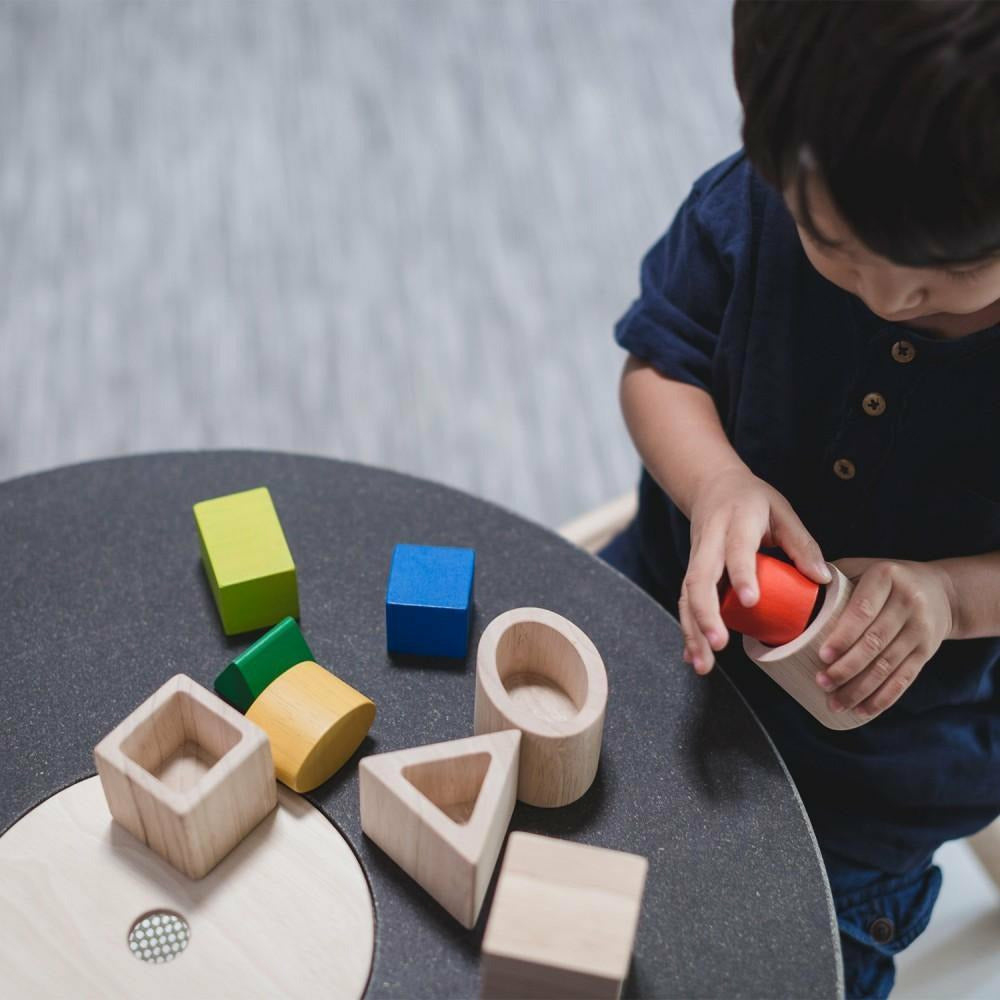 Plan Toys Geo Matching Blocks Wooden Toys Plan Toys   