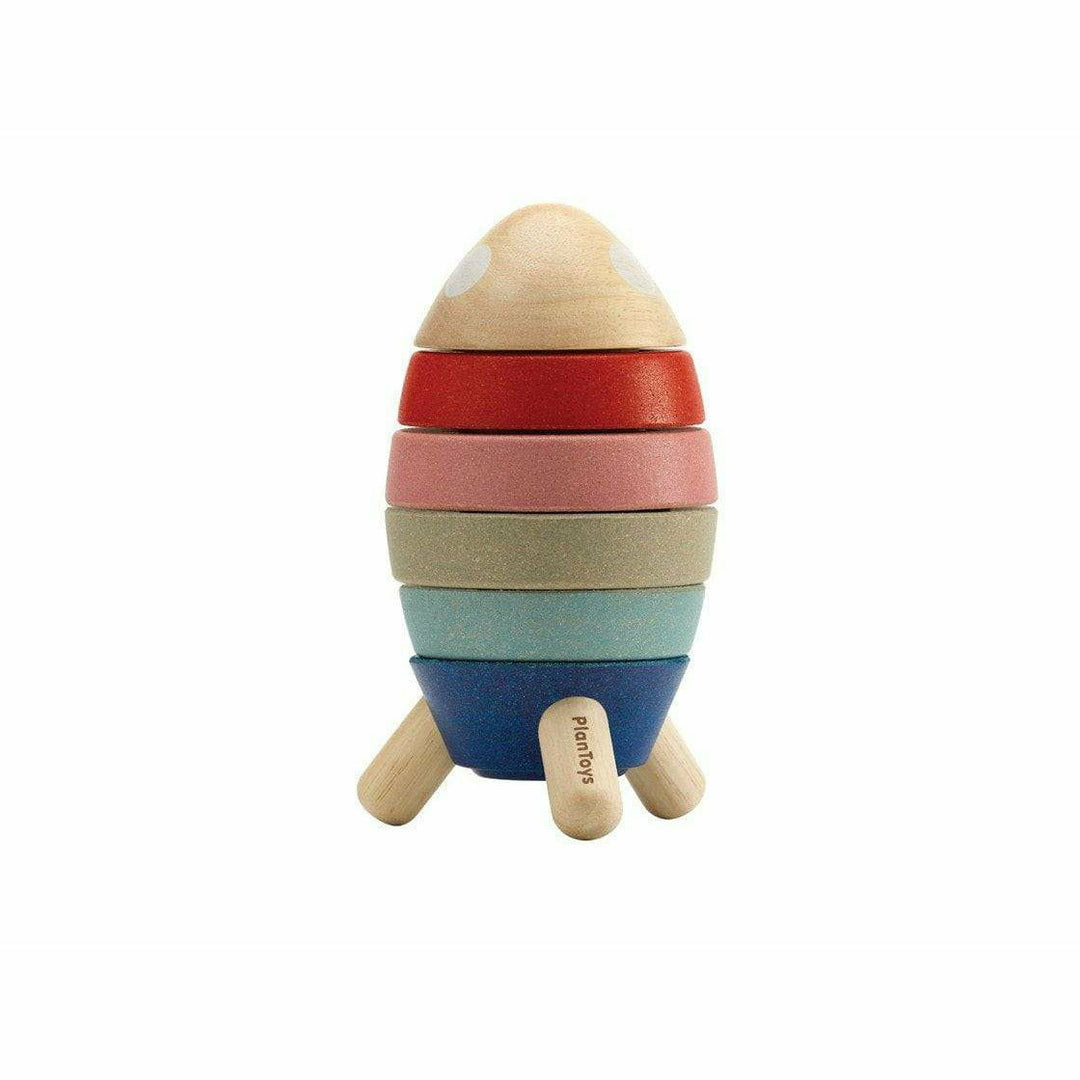 Plan Toys Stacking Rocket - Orchard Toddler And Pretend Play Plan Toys   