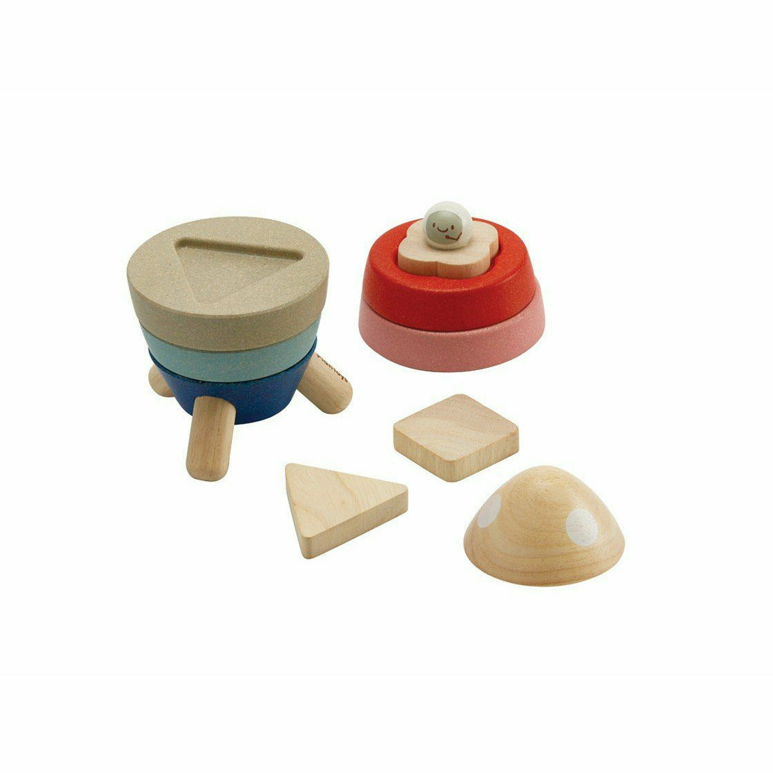 Plan Toys Stacking Rocket Orchard The Natural Baby Company