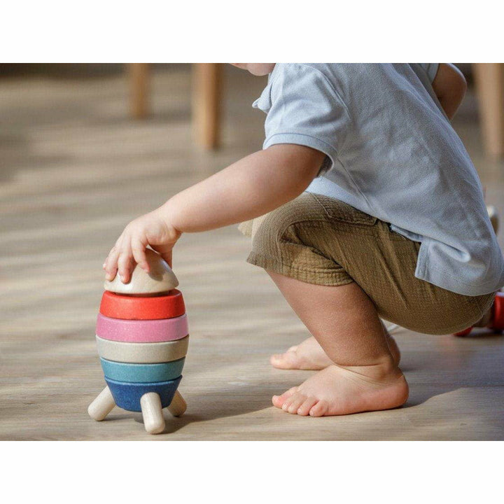 Plan Toys Stacking Rocket - Orchard Toddler And Pretend Play Plan Toys   