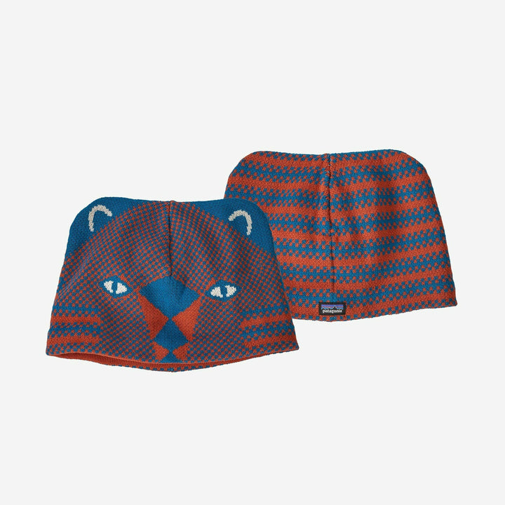 Patagonia Baby Animal Friends Beanie 2022 Baby & Toddler Hats Patagonia Beanie Cub: Crater Blue 3M 