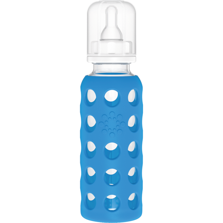 Lifefactory Glass Baby Bottles 9 oz. Bottles & Sippies Lifefactory Cobalt  