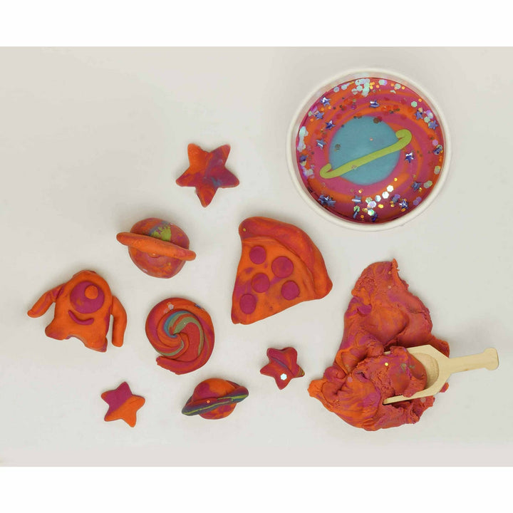 Land of Dough: Saturn Sparkle w/ Wooden Scoop Clay/Dough Land of Dough   